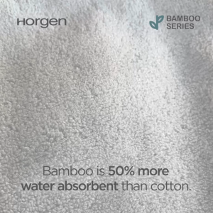 Horgen (Buy 1 Free 1)100% Bamboo Bath Towel 70x140cm / Small Bath Sport Gym Towel 60x100cm Extra Soft Absorbent Quick Dry