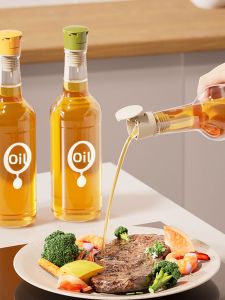 HALEXIONG | Auto-Opening Anti-Leak Silicone Cap for Oil and Vinegar Bottles