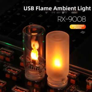 Flame Simulation LED Light for Car and Desk