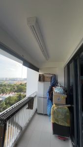 Oikia InvisRack / Automated Laundry Rack (With standard installation on concrete ceiling) / Clothes Drying Rack / Laundry Drying Rack