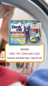 Hộp 60 Viên Tẩy Lồng Máy Giặt Denkmit Anti-Kalk-Tabs - Nhập Đức Chính Hãng