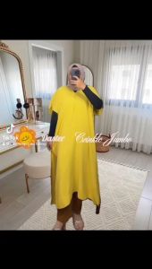 Daster Crinkle Jumbo & Dress Laila Crinkle Wanita Dewasa