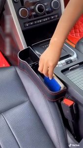 Khay để đồ khe ghế lái - phụ cho ô tô da PU sang trọng- 1 Chiếc