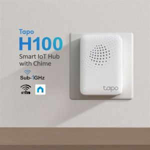 TP-Link Official | Tapo H100: Smart Alarm Plug & Low-Power Wireless Hub with Chime