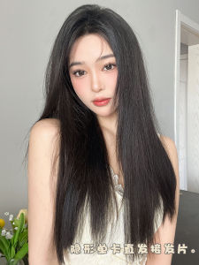Invisible Traceless Thin Inaesthetic Long Straight Hair Extension Pieces Womens Single Card Hair Piece Lightweight Hair Extension