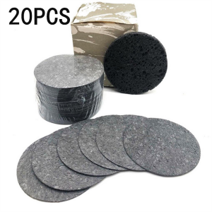 5/10/20PCS Black round Compressed Natural Facial Cleansing Sponges Exfoliating Facial PAD for Skin Exfoliation & Hygiene Gains