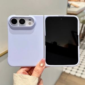 szhaiyu | For iPhone 18 Fold iPhone Duo Luxury Fashion Solid Color Frosted Phone Case With Lens Protector Shockproof Back Covers Funda