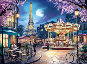 Adult 500/1000/1200/2000PCS Jigsaw Puzzle Eiffel Tower Landscape Puzzles Educational Entertainment Kid Toy Christmas Gift