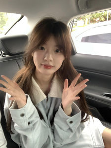 Áo Khoác Da Nhung Cổ Bẻ Thêu Chữ Xuân Thu Cho Nữ Dáng Rộng Dài Tay Khóa Kéo Thường Ngày Thời Trang Thường Ngày