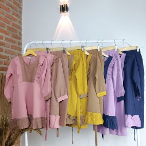 Mawar Fashion - Set Anak Perempuan / Zahra Set Usia 4-12 Tahun