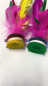Colorful Feather Shuttlecocks Chinese Jianzi Capteh | Exercise Fitness Traditional Sports