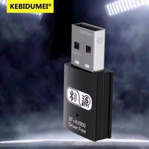 Kebidumei | 900Mbps USB WiFi Bluetooth Adapter Dual Band 2.4/ 5.8Ghz Wireless External Receiver RTL8821CU Wi-Fi Dongle for PC/Laptop/Desktop