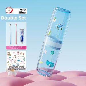 ETRAVEL | Cute Family Travel Tooth Rinse Cup Set 4pcs