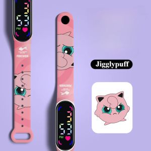 Pokemon Watch Pikachu Gengar LED Digital Waterproof Watch for Kids Electronic Wristwatch Boys Girls Birthday Gift