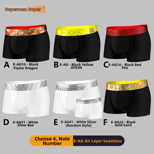 High Elastic Ultra Soft Breathable Quick-Dry Sports Mens Boxer Briefs 2 Pieces