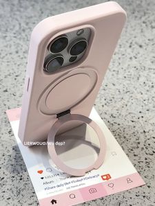 LIANGWU | Vỏ Ốp Có Đế Kẹp Nhẫn Từ Tính Dạng Lỏng Silicone Mỏng Đơn Giản Thời Trang