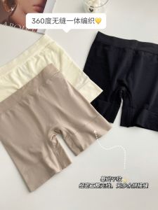 Two-In-One High-Waist Briefs Womens Safety Pants Seamless Anti-Light Bottoming High-Waist Abdomen Slimming Boxer Shorts