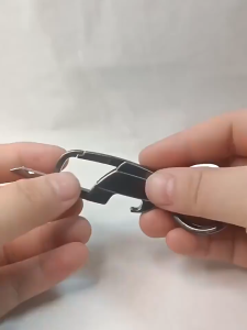 Gantungan Kunci 3 in 1 Motor Mobil Rumah Multifungsi Keychain Premium Pisau Kecil Pembuka botol