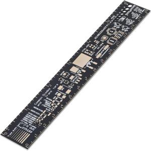 PCB Ruler 6 inch Engineering Scale Printed Circuit Board Ruler Measuring Tool 15cm30cm AWG Sized Holes for Wire Gaging (15cm、30㎝)