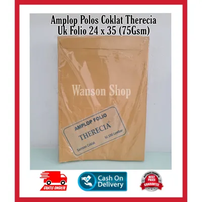 1 PACK AMPLOP COKLAT F4 FOLIO 100PCS / AMPLOP COKLAT FOLIO ISI 100PCS