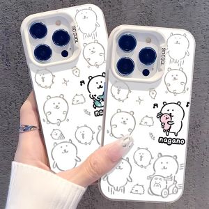 Couple Self-deprecating Bear Phone Case for iPhone 16 14 pro Max 13 11 Apple 12 Xiaomi 15 Huawei Mate 60 PurA 70 Oppo Reno Honor 50 OnePlus Redmi K80 Nova 9