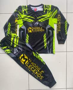 Jersey MOBILEGEND LENGAN PANJANG untuk anak usia 2-12 tahun bisa sablon Nama