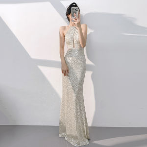 Elegant Unique Evening Gown Fish Tail Design