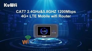 Bộ Định Tuyến WiFi Di Động C803 CAT7 4G LTE Băng Tần Kép 2.4/5.8GHz Điểm Phát Sóng Không Dây Di Động Với Pin 3000mAh Tốc Độ Tải Xuống 300Mbps Dành Cho Máy Tính Để Bàn Máy Tính Xách Tay Máy Chủ