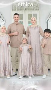 Ethica Sarimbit Ladiva 14 Cosmic Latte Baju Sarimbit Keluarga Terbaru 2025