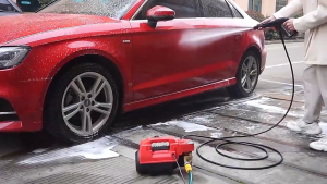 REAIM Car washer portable High pressure washer 3800W 40000kpa water household high pressure washing machine pressure Wireless washing Lithium Battery 6 car washing modes machine cordless power spray agriculture water gun anti-leakage protection