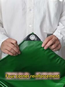 Heavy Duty Waterproof Tarpaulin Double-Sided Waterproof Thickened Tarpaulin Big Heavy Duty Tarps Trapal Lona Warehouse Truck Tarpaulin Multi-Purpose Rope