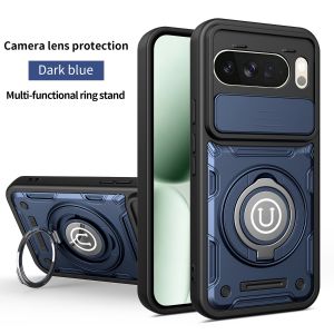 szhaiyu | For Google Pixel 10 Pro XL Phone Case 9 10Pro Shell Magnetic Armor Shockproof Ring Holder Cases Magsafe Wireless Charge Cover