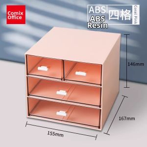 Office Desk File Cabinet Lockable Reinforced Multi-layer A4 Documents Storage