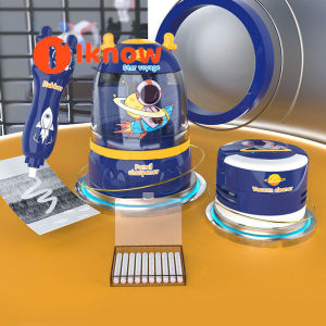 I know Electric stationery three-piece set automatic pencil sharpener and eraser stationery set