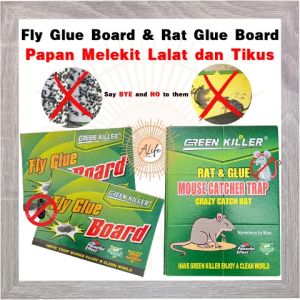 ALife World Fly Glue Board Rat Glue Board Sticky Catcher Trap Pest Control Gum Pelekat Lalat Perangkap Tikus Cockroach 苍蝇贴 捉鼠器