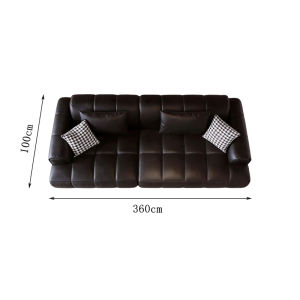 Business Reception Sofa Black