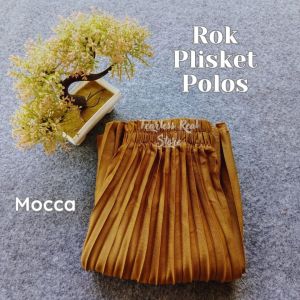 Rok Plisket Premium Polos Bahan Hyghet Rok Remaja Outfit Kuliah Rok Wanita Casual Santai