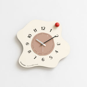 mandelda | Creatively Designed Simple Cream Aesthetic Wall Clock