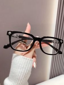 Kacamata Photochromic Anti Radiasi Retro Persegi Bingkai Komputer Pria Wanita