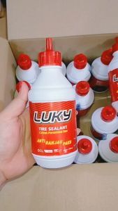 1 pcs LUKY CAIRAN PENAMBAL BAN TUBELESS 350ML TIRE SEALANT CAIRAN BAN TUBELESS TUBLES TUBLESS 350 ML