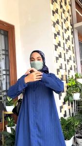 Tunik Wanita Polos Lady Crush Full Kancing Fashion Terbaru Lebaran 2024