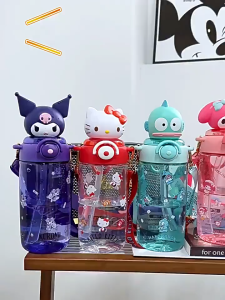 SG EmmAmy® Sanrio 650ML Tritan Material Kids Water Bottle With Straw BPA Free For Children Students Birthday Gifts