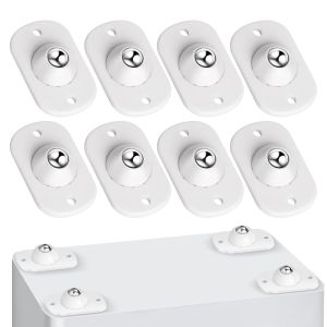 4Pcs Self-Adhesive Caster Wheels 360° Swivel Mini Appliance Rollers for Kitchen Coffee Maker Trash Can Smooth Furniture Sliders