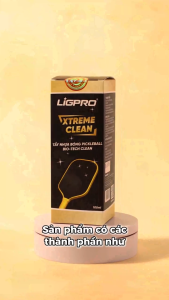 Xịt vệ sinh mặt vợt Pickleball Xtreme Clean 100ml Công Nghệ Sinh Học Loại Bỏ Nhựa Bóng Cứng Đầu