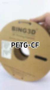 Carbon Fiber PETG Filament 1.75 mm BING3D PETG CF 3D Printer Filament Compatible with Bambu LAB Creality K1C QIDI MAX3 FLAS