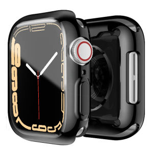 Black Transparent Original  Watch Protective Case Compatible with Watch7 6 SE 41/45/44/42/40/38mm Universal Accessories