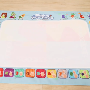 Magic Water Drawing Mat for Kids | Reusable Mess-Free Water Doodle Mat with Pens Stencils & Roller | Toddler Learning Toy