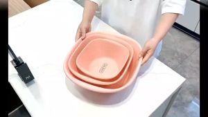 Plastic Thickened Basins Portable Wash Basins Thickened Laundry Tub Adult Baby Bath Basin Bathroom Kitchen Accessories Wash Basi