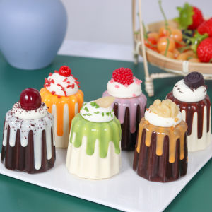 1PC Artificial Fruit Cake Cookies Fake Food Decoration Photography Pro Food Simulation Cake Model Tea Table Decoration FCYY-071
