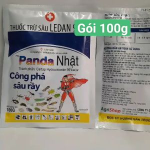 Ledan 95SP- Panda Nhật Gói 100g-NHÃN TRẮNG- hoạt chất Cartap Hydrochloride 95% phòng trừ sâu đục thân rầy xanh rệp bọ trĩ...
